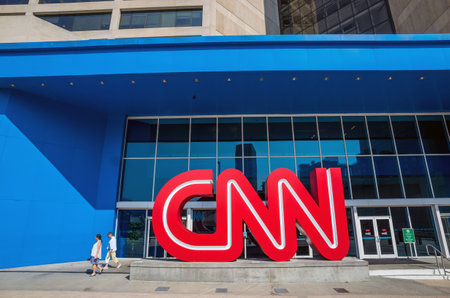 ATLANTA - AUGUST 10: CNN Center in Atlanta on August 10, 2014. The CNN Center is the world headquarters of CNN.のeditorial素材