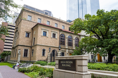 Public library in downtown Houston Texasのeditorial素材
