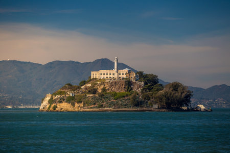 Alcatraz Island in San Francisco, USA.のeditorial素材