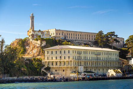 SAN FRANCISCO, USA - November 4: The Alcatraz Island Prison onOctober 4, 2014 in San Francisco, California. Alcatraz is one of the most infamous prisons in American history.のeditorial素材
