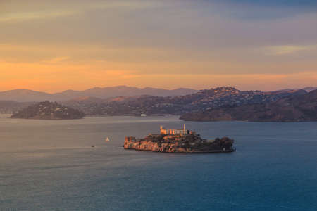 Alcatraz Island in San Francisco, USA.の写真素材