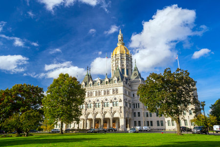 Connecticut State Capitol in Hartford, Connecticut in USAのeditorial素材