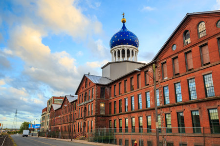 Hartford, CT- OCTOBER 15: The Colt Armory factory on October 15, 2014 in Hartford. It is a historic factory complex for the manufacture of firearms, created by Samuel Colt.のeditorial素材