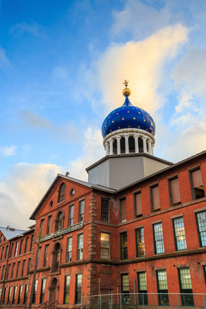 Hartford, CT- OCTOBER 15: The Colt Armory factory on October 15, 2014 in Hartford. It is a historic factory complex for the manufacture of firearms, created by Samuel Colt.のeditorial素材