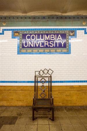 Subway sigh Columbia University in New Yorkのeditorial素材