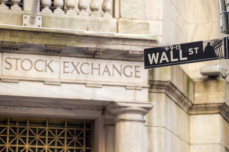 Wall street sign in New York City Wall street sign in New York City
