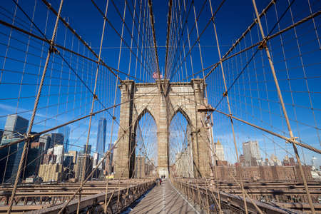 Brooklyn bridge, New York City. USA.の写真素材