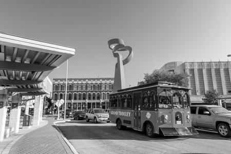 SAN ANTONIO, TEXAS, USA - SEP 27: Downtown of San Antonio, Texas on September 27, 2014 It was the fastest growing of the top 10 largest cities in the United States from 2000 to 2010のeditorial素材