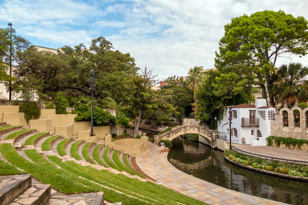 River Walk in San Antonio, Texas USAの写真素材