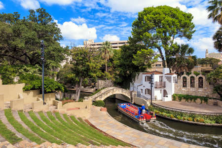 River Walk in San Antonio, Texas USAの写真素材