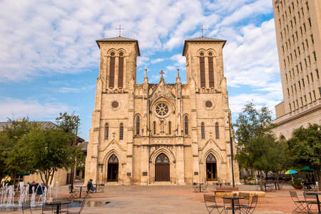 San Fernando Cathedral San Antonio, Texasの写真素材
