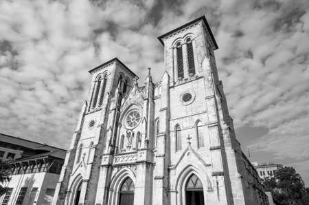 San Fernando Cathedral San Antonio, Texasの写真素材