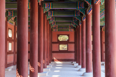 Gyeongbokgung palace in Seoul, South Koreaのeditorial素材