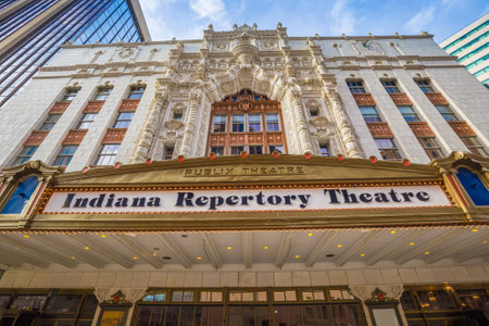 INDIANAPOLIS, INDIANA, April 14, 2015: Indiana Repertory Theatre, frequently abbreviated IRT, is a professional regional theatre in Indianapolisのeditorial素材