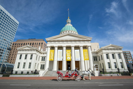 St. Louis-April 11: Old Courthouse  in downtown St. Louis on Aptial 11, 2015. It was built as a...