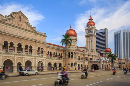 Merdeka Square in downtown Kuala Lumpur Malaysiaのeditorial素材