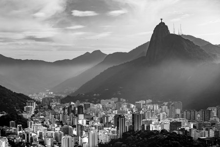 Night view of  Rio de Janeiro Brazilのeditorial素材