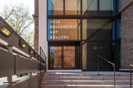 New Haven - April 4: Yale University Art Gallery on April 4, 2015. Yale University Art Gallery is the oldest university art museum in the western hemisphereのeditorial素材