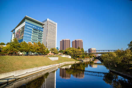 View of the skyline in Richmond, Virginia in USA
