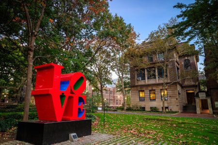 PHILADELPHIA - OCT 20: The University of Pennsylvania on October 20, 2015. The University of Pennsylvania (commonly referred to as Penn or UPenn)のeditorial素材