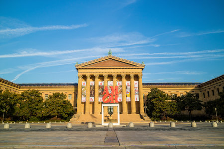 PHILADELPHIA - OCT 20: The Philadelphia Pennsylvania Museum of Art on October 20, 2015. It is among the largest art museums in the United States. It has collections of more than 227,000 objectsのeditorial素材