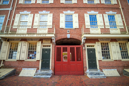 Franklin Post Office (the first united post office) in Philadelphia, USAのeditorial素材