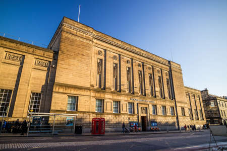EDINBURGH, SCOTLAND -DEC 9: The national library of Scotland on December 9, 2015 in Edinburgh