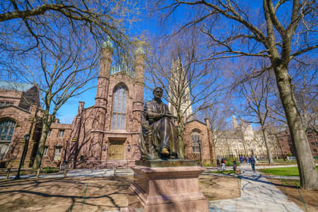 Historical building in downtown New Haven CT, USAのeditorial素材