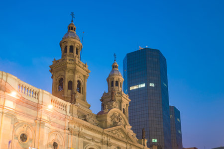 Plaza de las Armas square in Santiago, Chileのeditorial素材