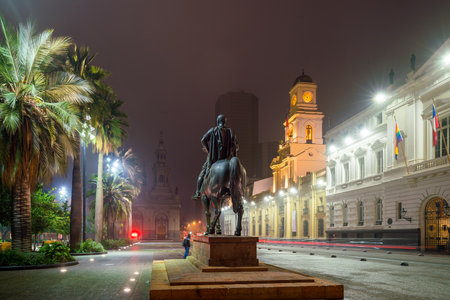 Plaza de las Armas square in Santiago, Chileのeditorial素材