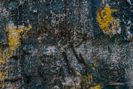 Close up shot of old vintage painted wall for backgroundの写真素材