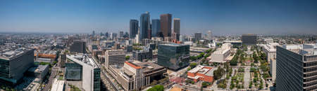 Downtown LA Los Angeles skyline cityscape Californiaの写真素材