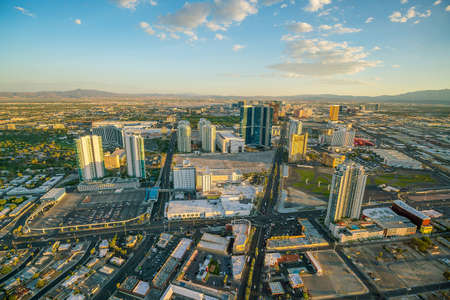 Aerial view of Las Vegas strip in Nevada USAの写真素材