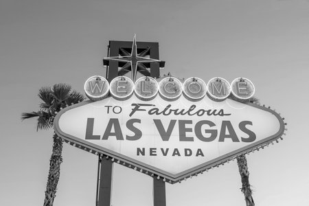 The Welcome to Fabulous Las Vegas sign in Las Vegas, Nevada USAのeditorial素材