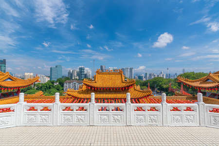 Thean Hou Temple in Kuala Lumpur on Chinese New Year 2017の写真素材