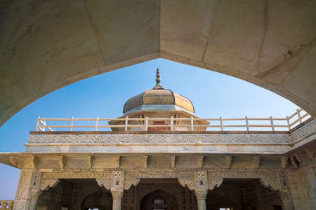 Heritage site Agra Fort (or Red Fort)  in Indiaの写真素材