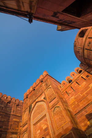 Heritage site Agra Fort (or Red Fort)  in Indiaの写真素材