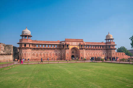Heritage site Agra Fort (or Red Fort)  in Indiaの写真素材