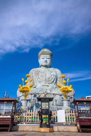 The Great Buddha Hyogo Daibutsu at Nofukuji Temple in Kobe, Japanのeditorial素材