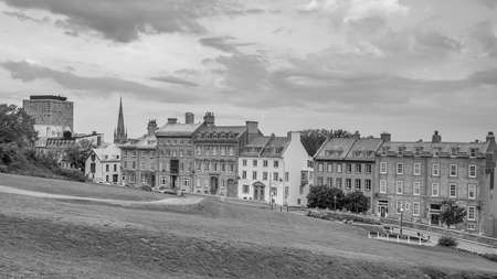 Panoramic view of Quebec City skyline in  Canadaの写真素材