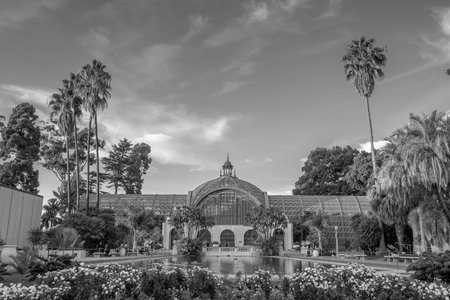 San Diego  Balboa public park at sunset in California USAのeditorial素材