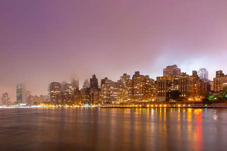 Manhattan city skyline cityscape of New York  from Queen in USAの写真素材