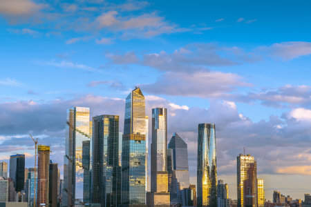 Manhattan's skyline, cityscape of New York City in the United State of America