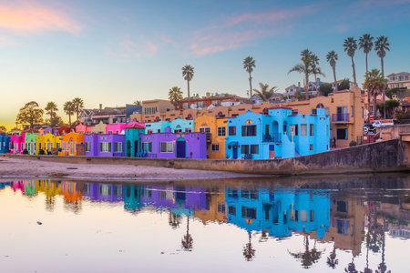 Cityscape of Capitola town, cityscape of   Santa Cruz County in California, USAの写真素材