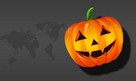 Halloween sale Banners with the characters on the background, Halloween sale message with pumpkin, Banner for Halloween party with place for text.の写真素材