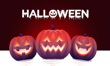 Halloween sale Banners with the characters on the background, Halloween sale message with pumpkin, Banner for Halloween party with place for text.の写真素材