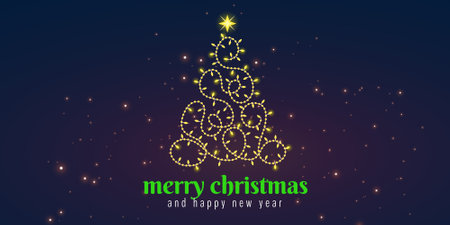 Merry Christmas background. Holiday's Background with Season Wishes, website banner, Christmas banner.の写真素材