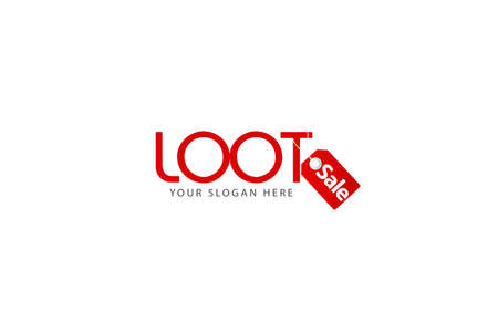 Loot sale logo design. loot sale logo designs concept, Shopping Cart logo design template vectorの写真素材