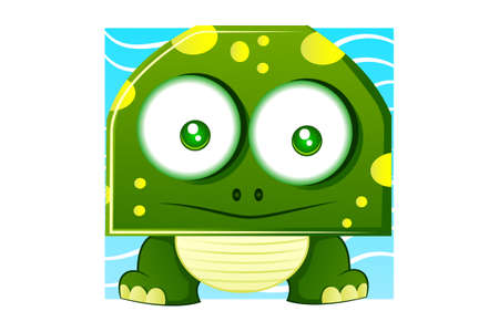 Vector cartoon illustration of a dinosaur. Isolated on white background.のイラスト素材