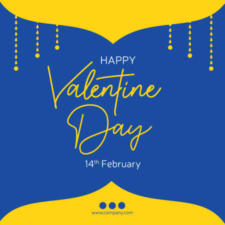 Happy valentine day sale banner design. Vector graphic illustration.のイラスト素材